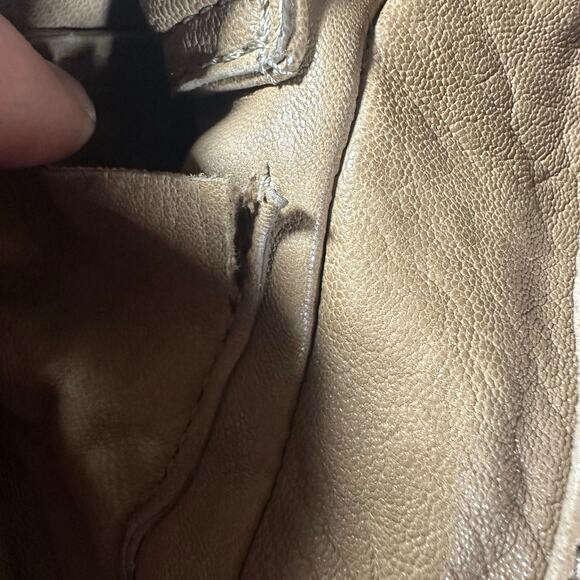 Great by Sandie Tan Leather Satchel Bag – Convertible Crossbody Parisian Chic - Picture 4 of 15